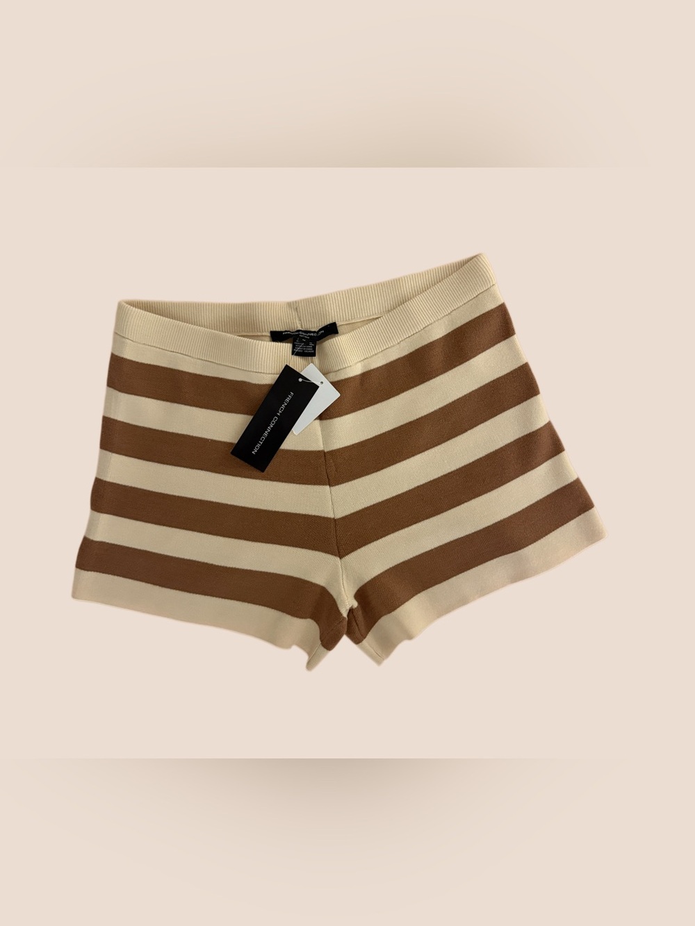 French Connection Strip Knit Shorts NWT
